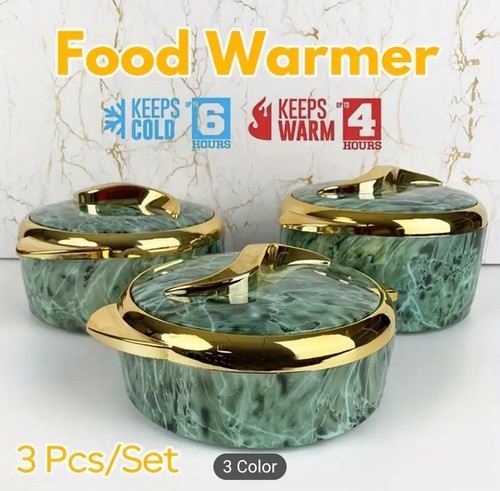 3pcs marble design food - 3pcs, warmer