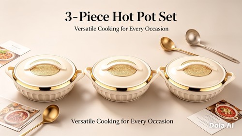 3pc plastic hot pot thermal - hot,